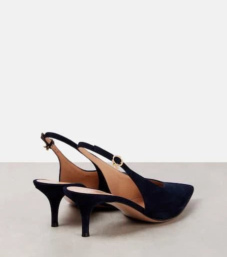 Gianvito Rossi Robbie 55 suede slingback pumps 2
