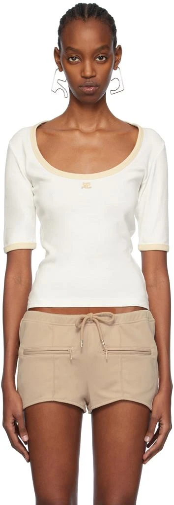 Courrèges White Holistic T-Shirt 1