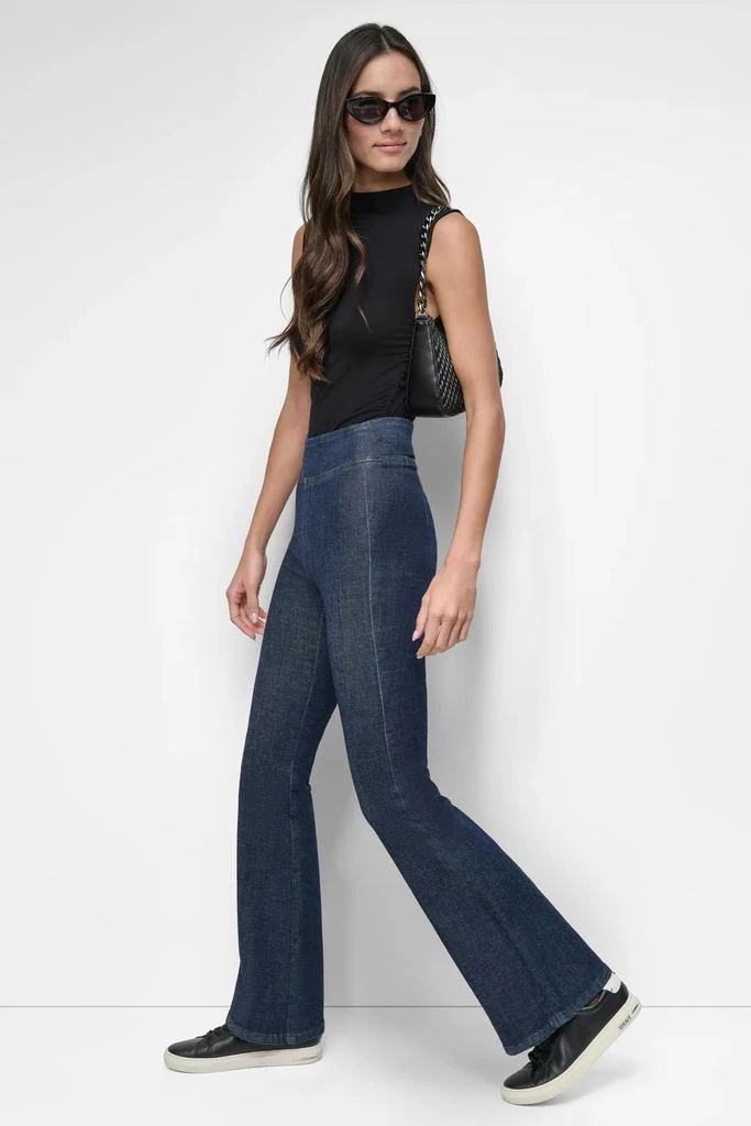 DKNY HIGH RISE PULL ON FLARE PANT 5