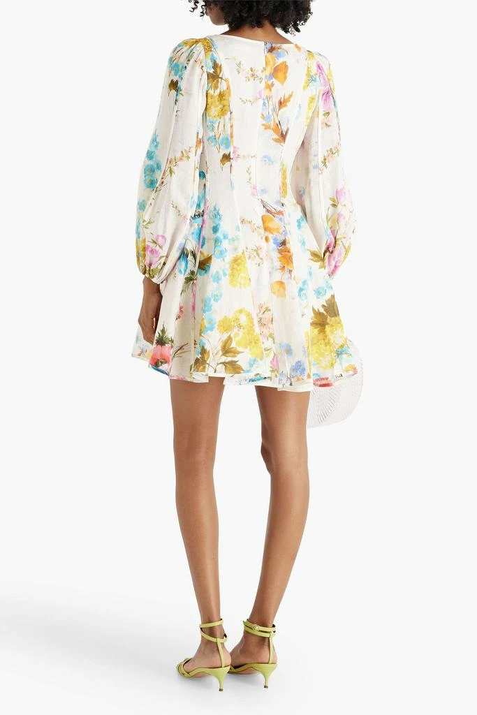 Zimmermann Floral-print linen mini dress 3