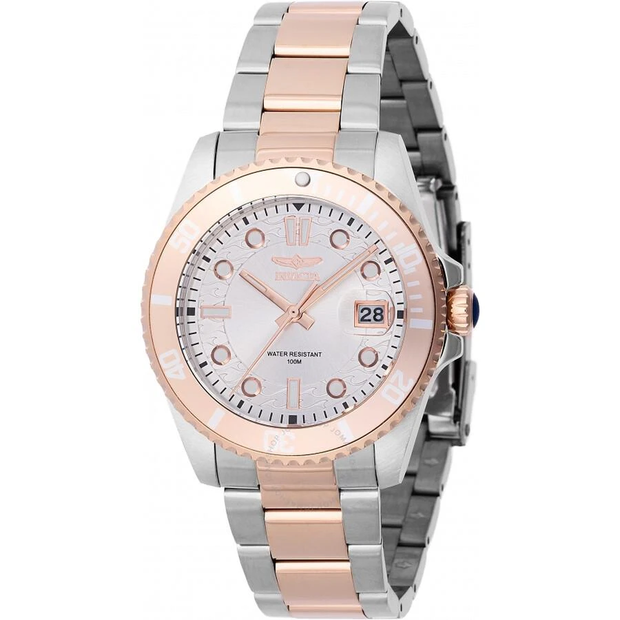 Invicta Pro Diver Quartz Silver Dial Ladies Watch 46690 1