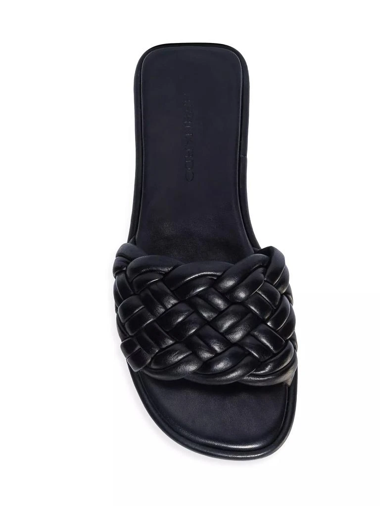 Bernardo Troy Leather Woven Sandals 3