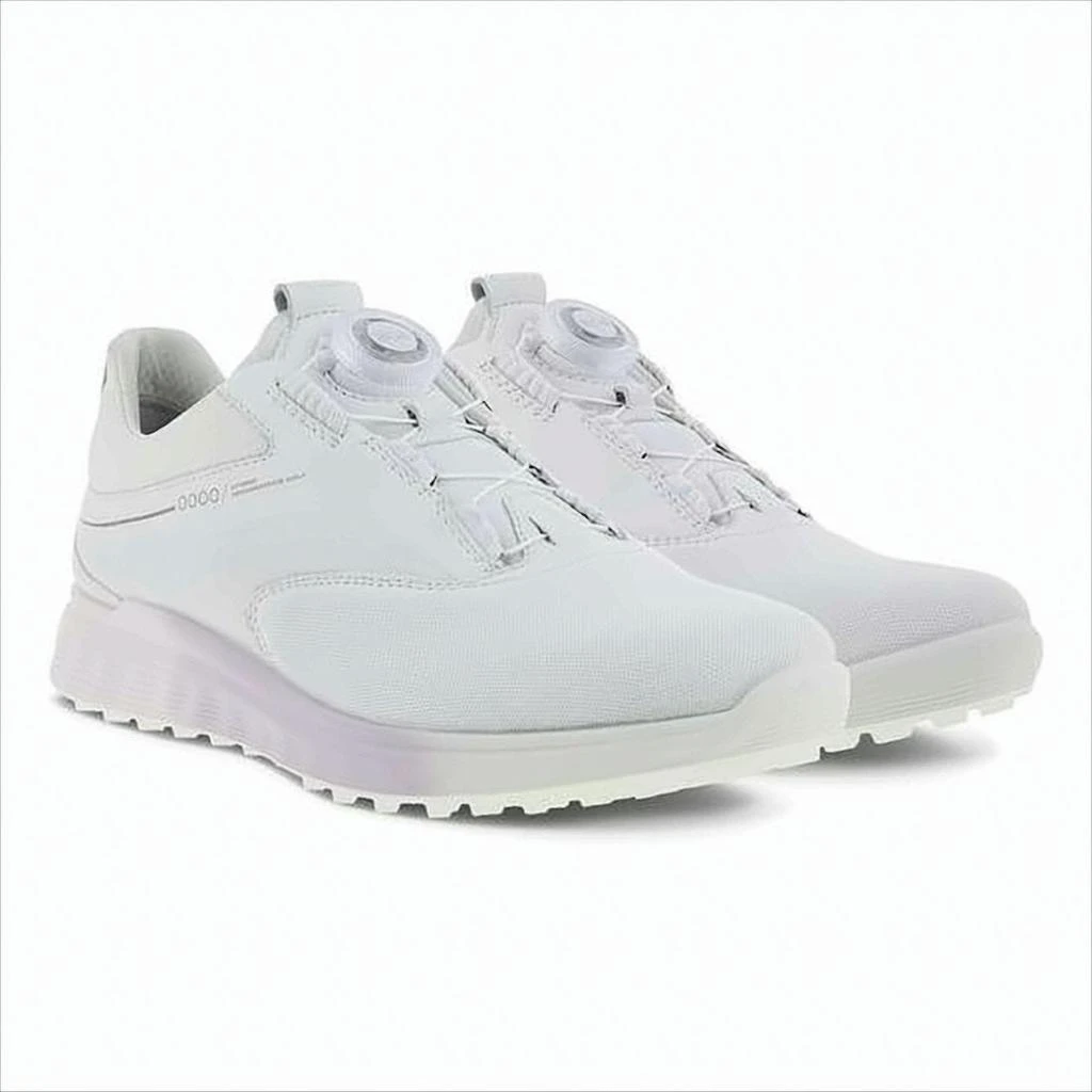 ECCO White Low-Profile Sneakers with Gradient Sole 5
