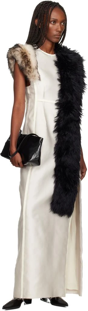 Jil Sander Black Alpaca Scarf 2