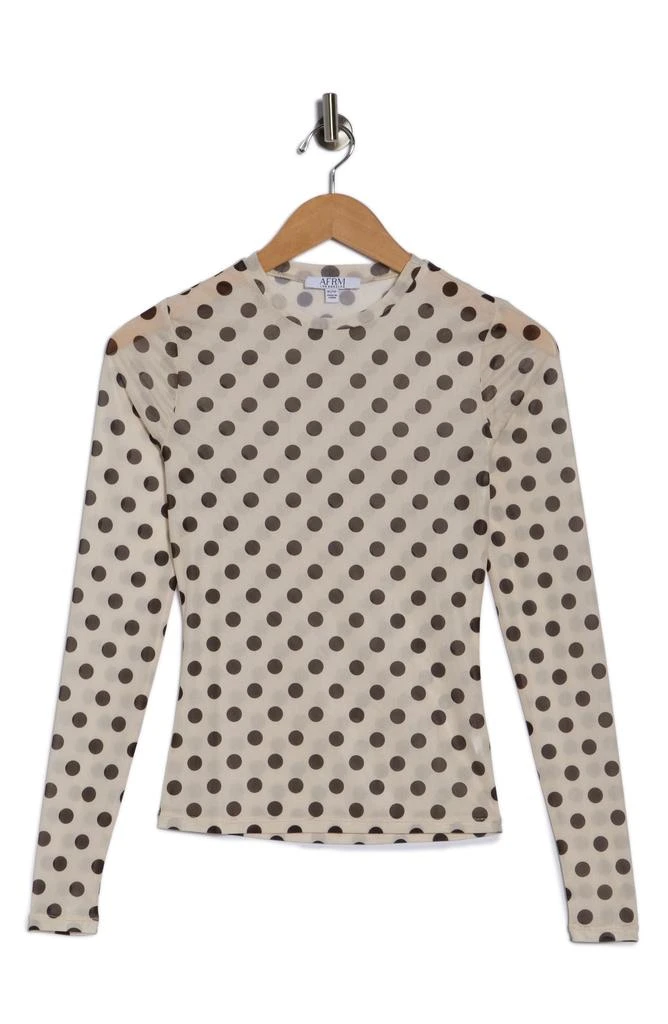 AFRM LOS ANGELES Sunny Long Sleeve Mesh Top 1