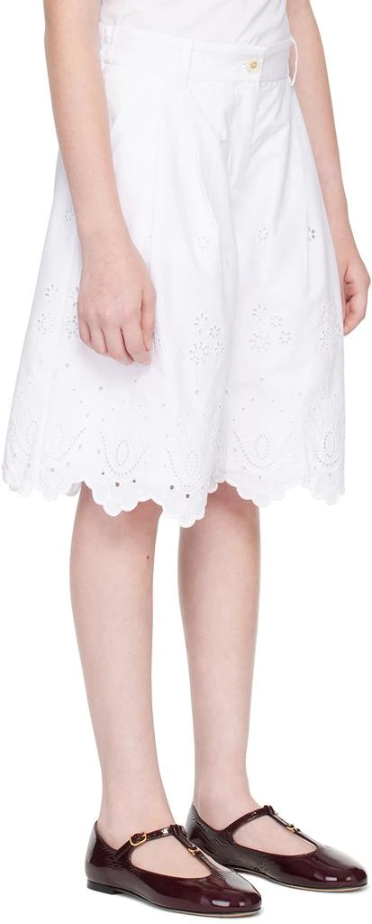 Dolce 
Gabbana Kids White Broderie Anglaise Shorts 2