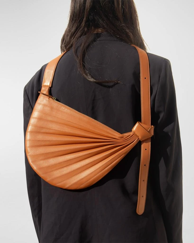 Sabrina Zeng Chiaroscuro Pleated Hammock Sling Bag 4