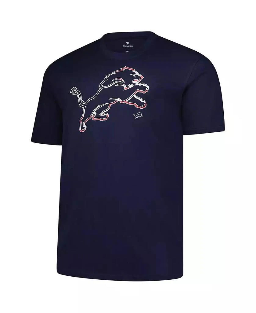 Fanatics Men's Navy Detroit Lions Big Tall Americana T-Shirt 2