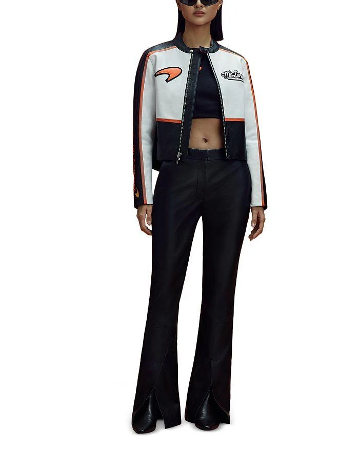 REISS x McLaren Racing Peak Leather Biker Jacket 2