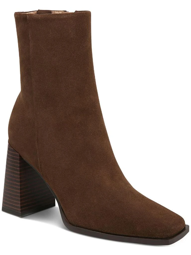Sam Edelman Ivette Womens Suede Square Toe Ankle Boots 5