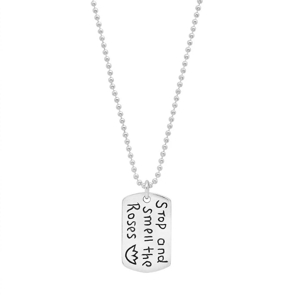 Jessica Elliot Jessica Elliot - Women
s Sterling "Resolutions we can all keep" Dogtags Max Necklace 1