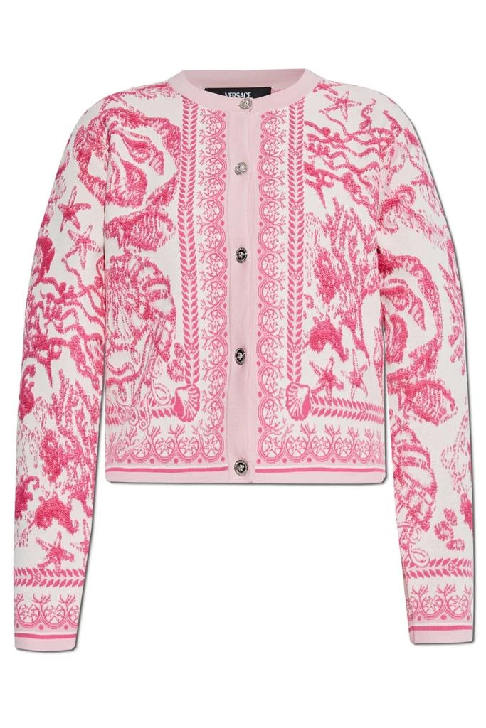Versace Versace Barocco Pattern Button-Up Cardigan from Cettire