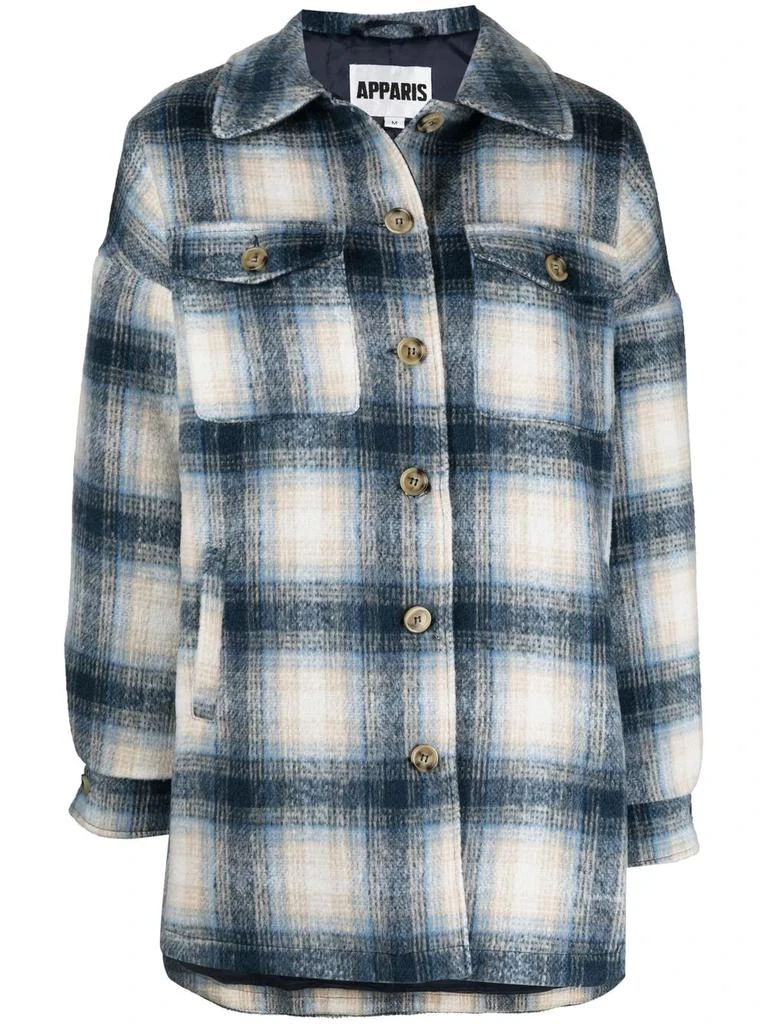 Apparis Debra check-pattern shirt jacket - women 1