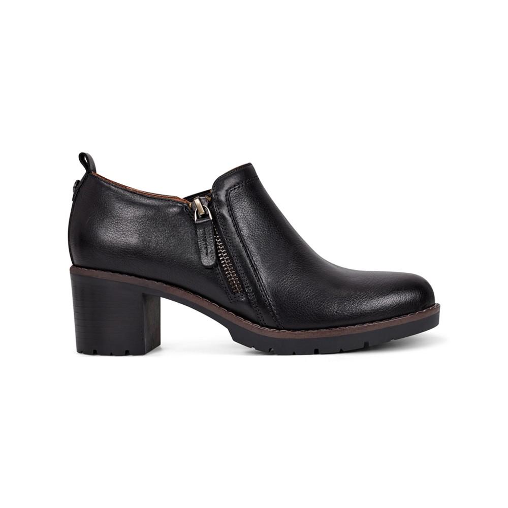 Easy Spirit Women's Eflex Cosa Almond Toe Side Zipper Shooties