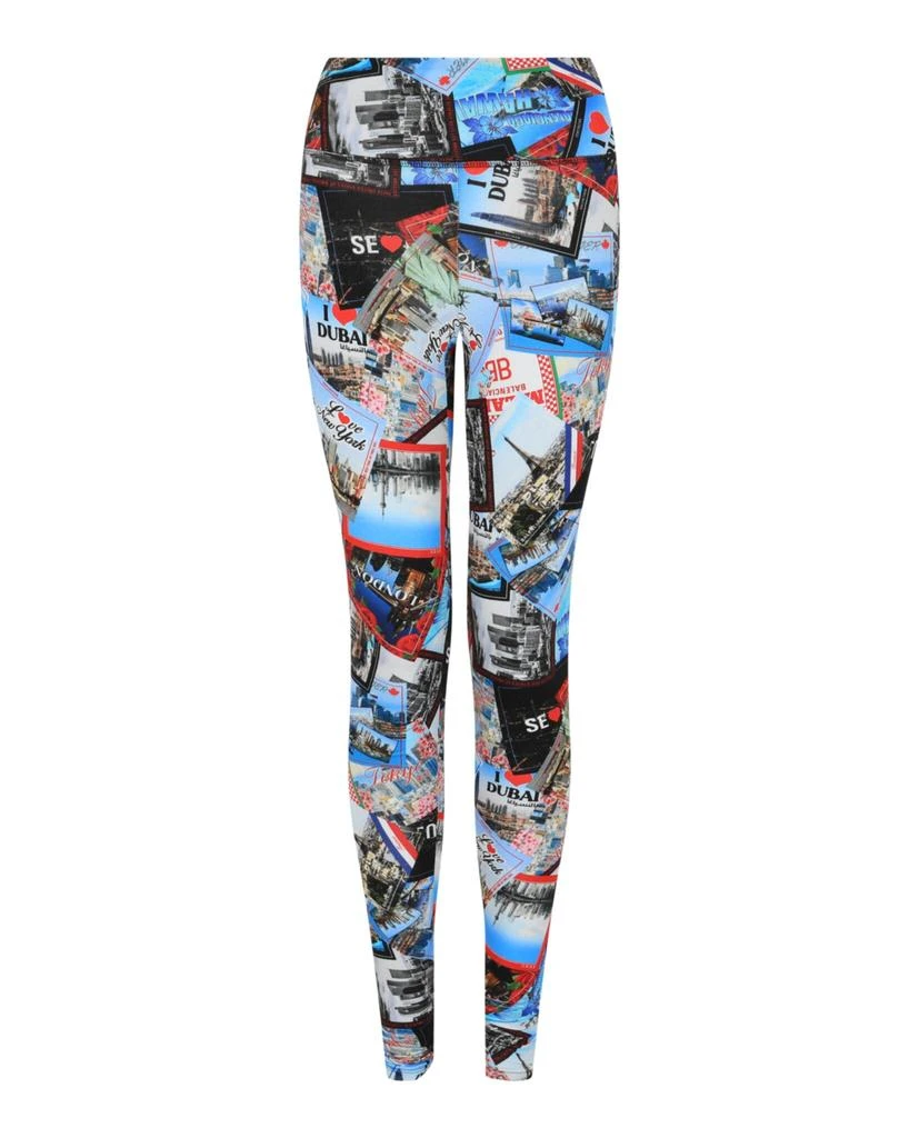 Balenciaga Allover Cities High-Rise Leggings