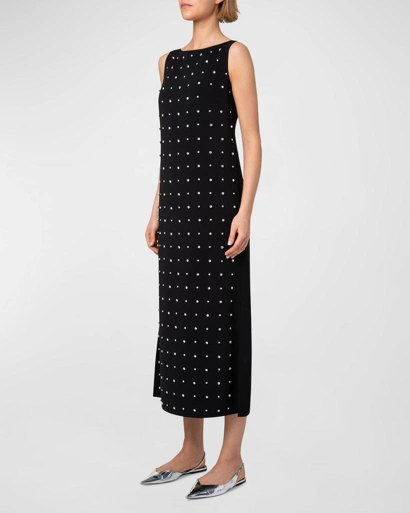 Akris Lasercut Crepe Tunic Dress with Crystal Studded Embellishment 3