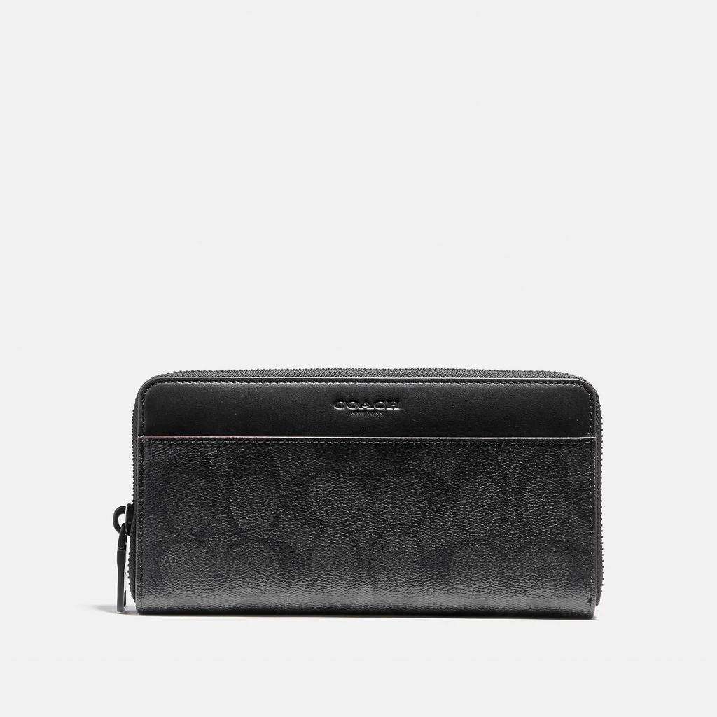 Coach Coach Outlet Accordion Wallet In Signature Canvas 1
