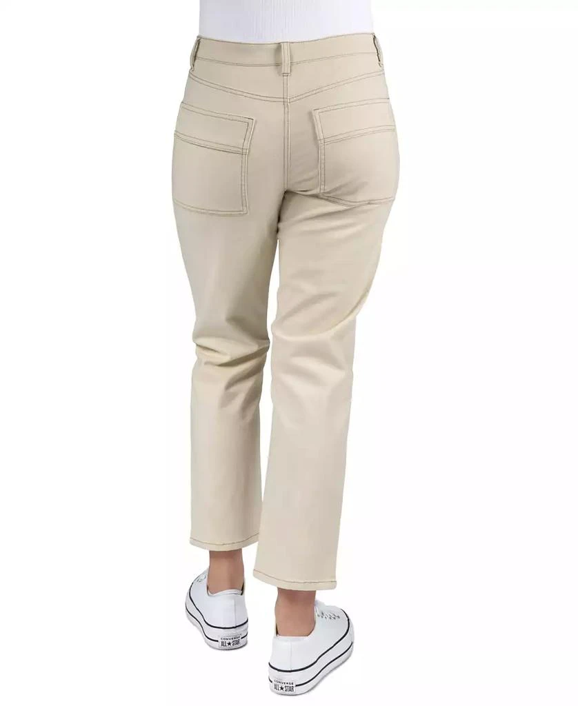 Indigo Rein Juniors' High-Rise Seamed Straight-Leg Jeans 2