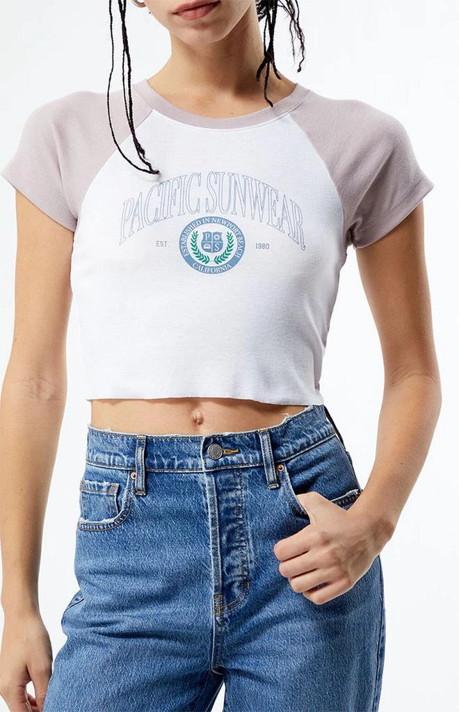 PacSun Pacific Sunwear Crest Raglan T-Shirt 2