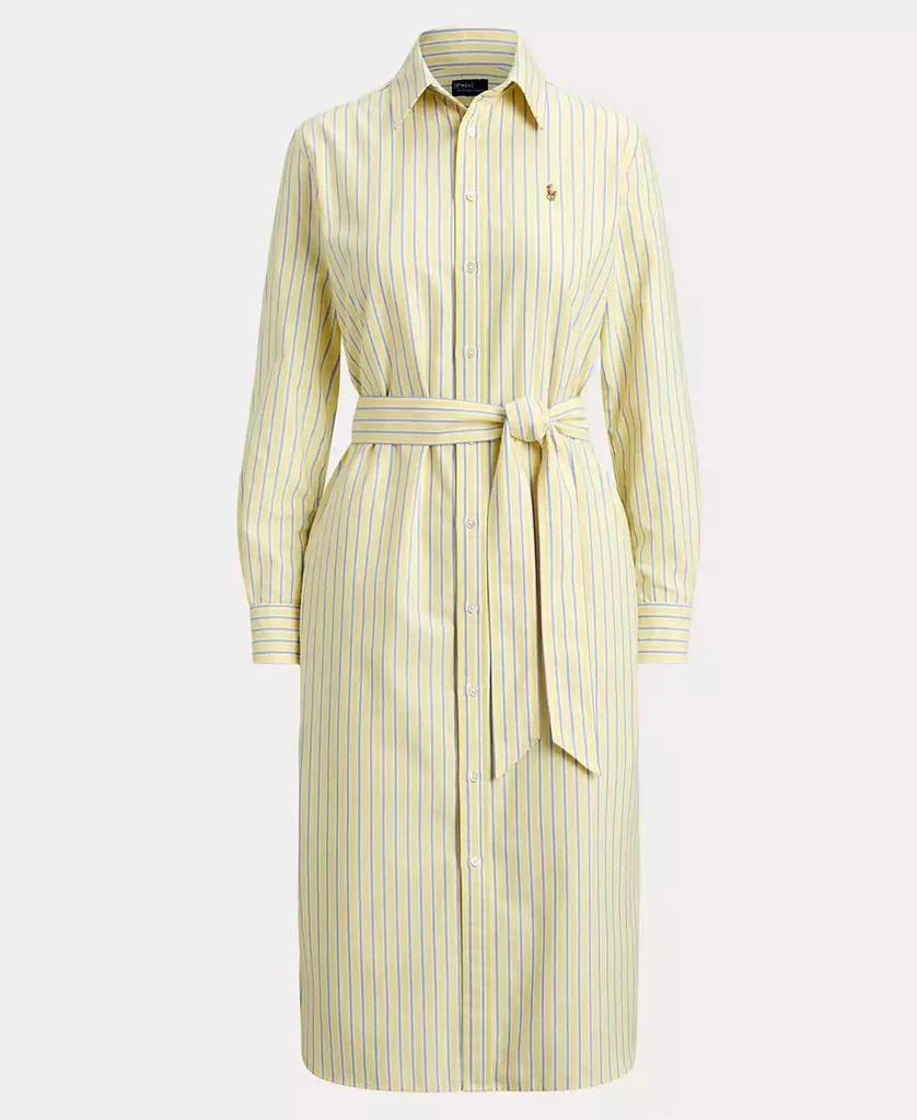 Ralph Lauren Women's Belted Cotton Oxford Shirtdress - Dresses & Skirts -  Free Shipping - BeyondStyle