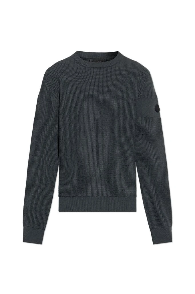Moncler Logo Patch Crewneck Jumper