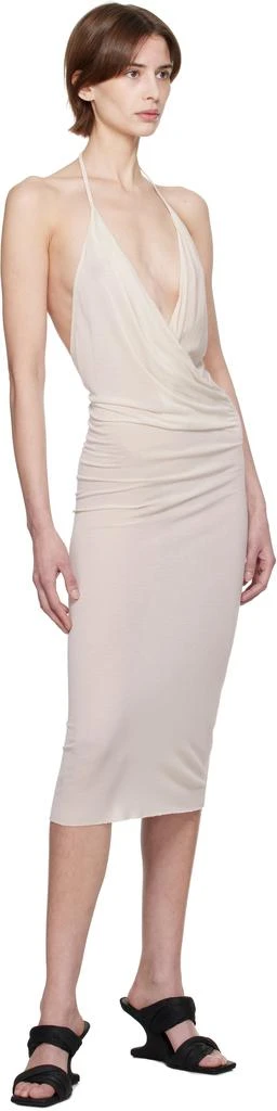 Rick Owens Off-White Hollywood Draped Dress 4