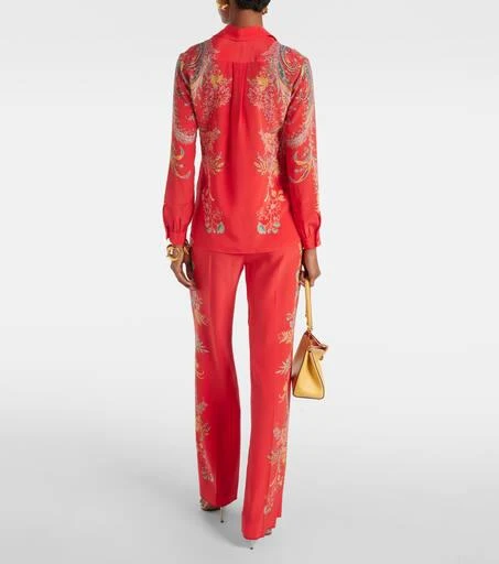 ETRO Floral silk crêpe de chine shirt 3