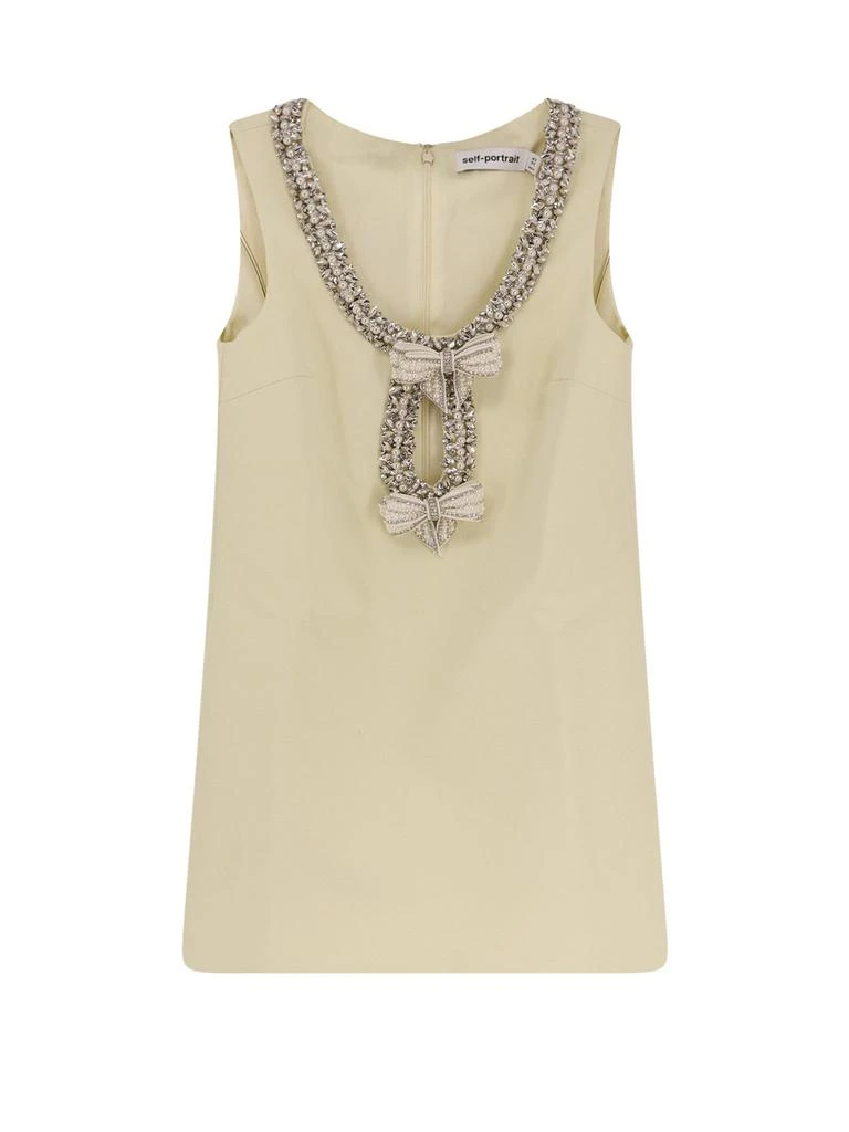 Self Portrait Self-Portrait Crepe Bow Mini Dress 1