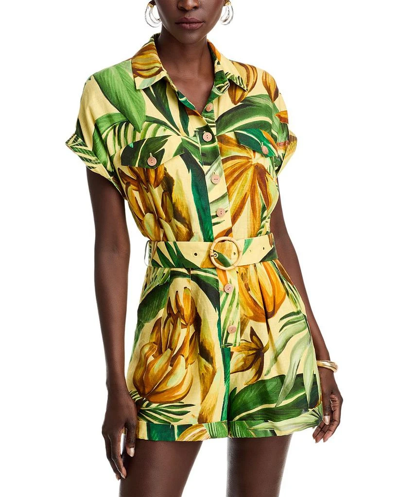 Farm Rio Bananart Belted Romper 1