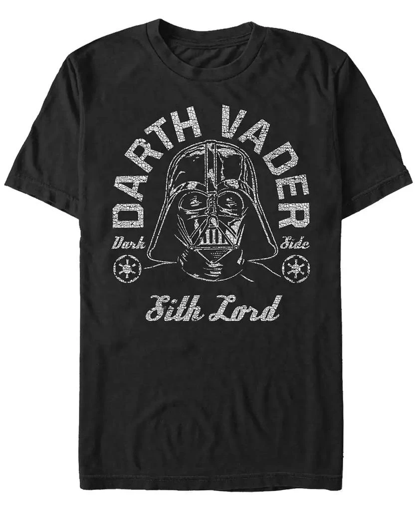 Star Wars Star Wars Men's A New Hope Distressed Vader The Sith Lord Short Sleeve T-Shirt 1