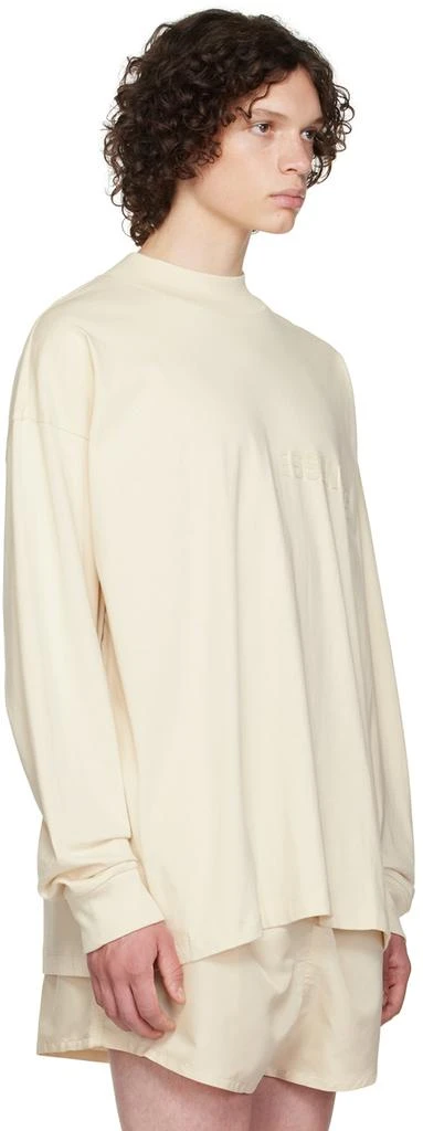 Essentials Off-White Cotton Long Sleeve T-Shirt 2
