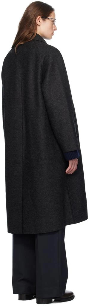 Harris Wharf London Gray Balmacaan Coat 3