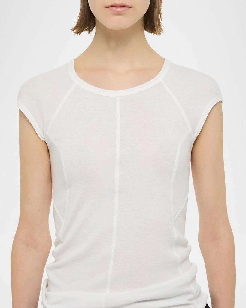 Helmut Lang Cap-Sleeve Sport Tee 4