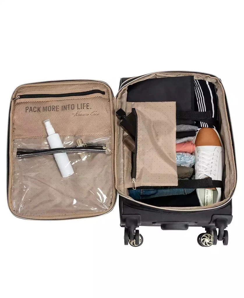 Kenneth Cole Women's Chelsea 3-Piece Chevron Softside Expandable Suitcase Set 8