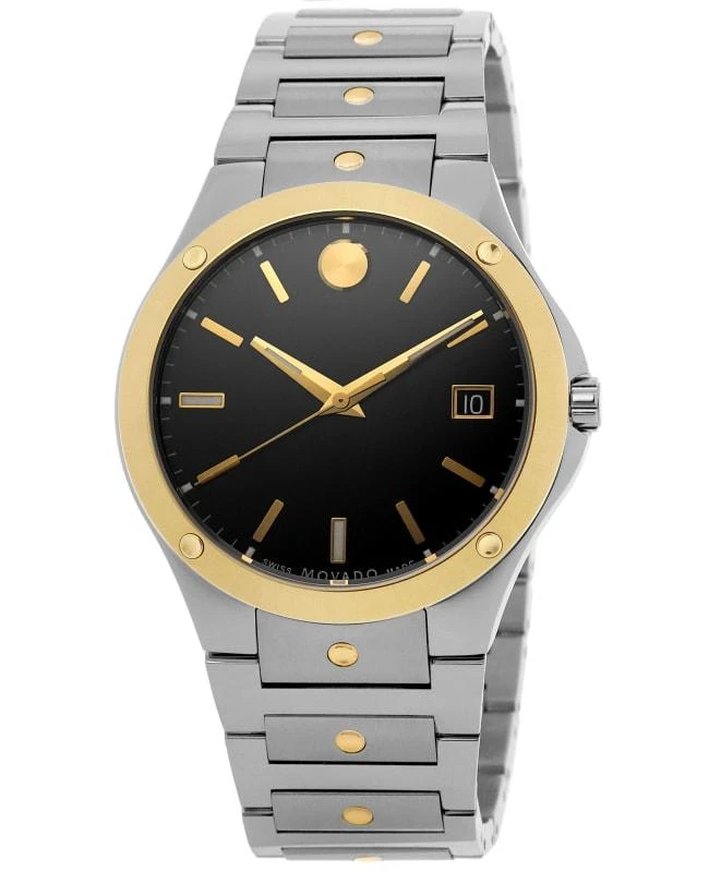Movado Movado SE Black Dial Steel Unisex Watch 0607596 1