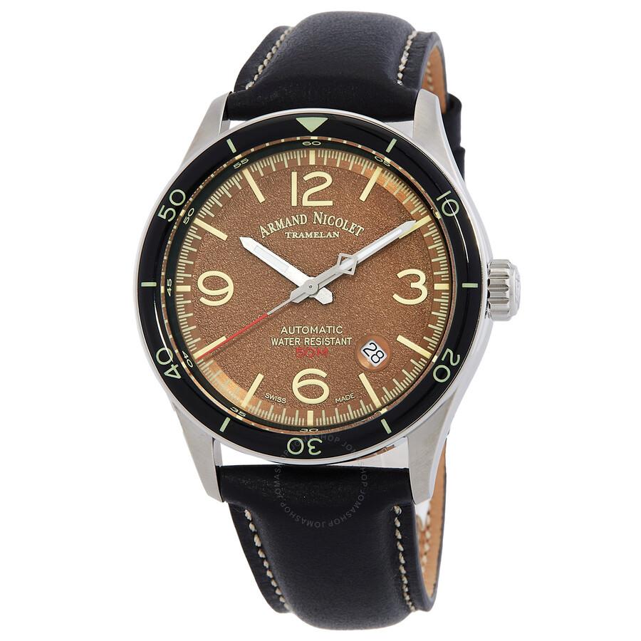 Armand Nicolet M2H Automatic Brown Dial Men's Watch A740HNA-MR-BN22481AANN