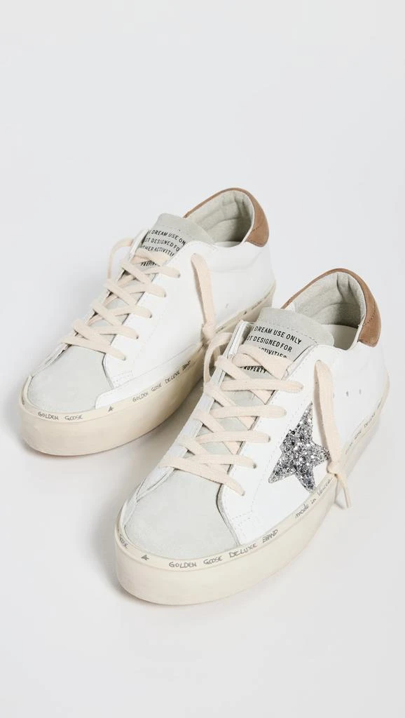 Golden Goose Hi Star Leather Upper Suede Toe Glitter Sneakers 4