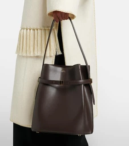 Totême Leather bucket bag 6