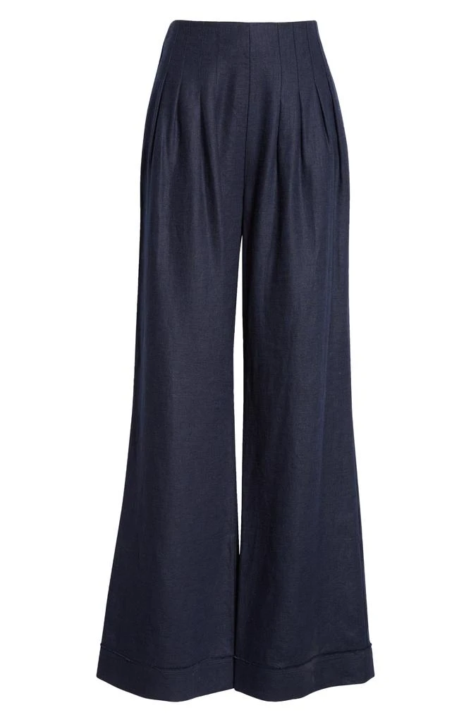 Ramy Brook Dalia Pleated Wide Leg Pants 6