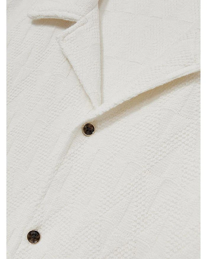 REISS Short Sleeve Textured Camp Shirt 5