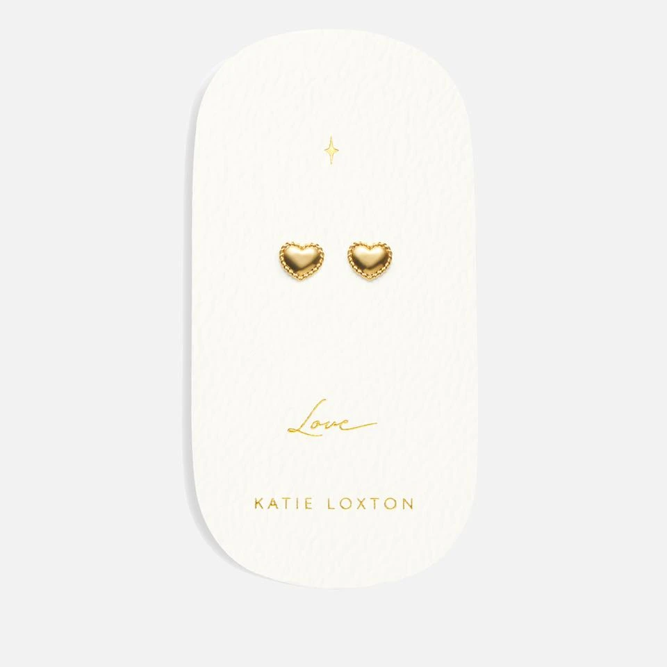 Katie Loxton Katie Loxton Love Heart Gold-Plated Stud Earrings 1