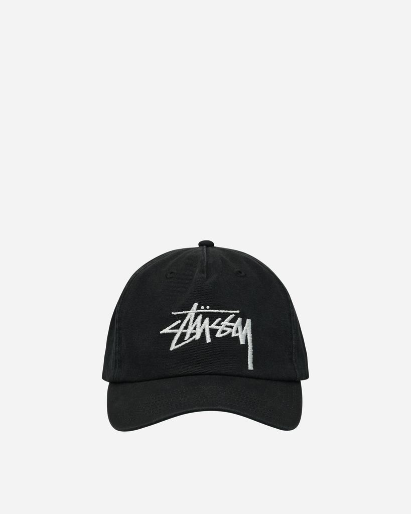 STUSSY Big Stock Snapback Cap Shadow Black