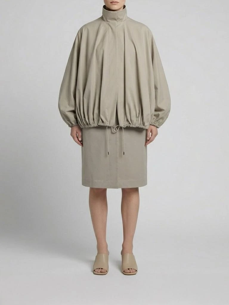 Totême Organic Cotton Coat with Detachable Cape Toteme