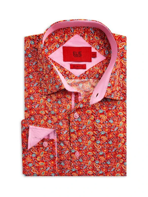 Elie Balleh Slim Fit Paisley Print Shirt 1