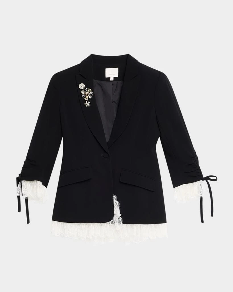 Cinq a Sept Roxie Blazer w/ Lace 1