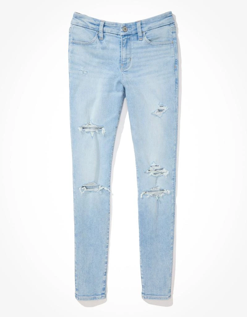 High Waisted American Eagle Outfitters Jeans Ripped AE Next Level