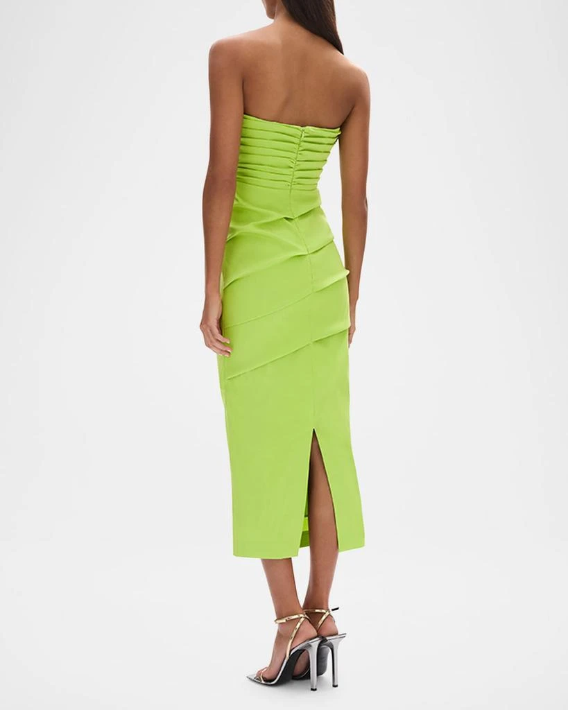 RACHEL GILBERT Ren Sculpted Strapless Midi Dress 3
