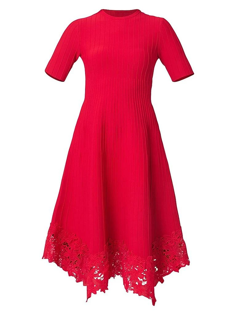 how do shoshanna dresses fit Shoshanna Women's Anne Knitted Button-Front Midi-Dress - Vista Blue Mint