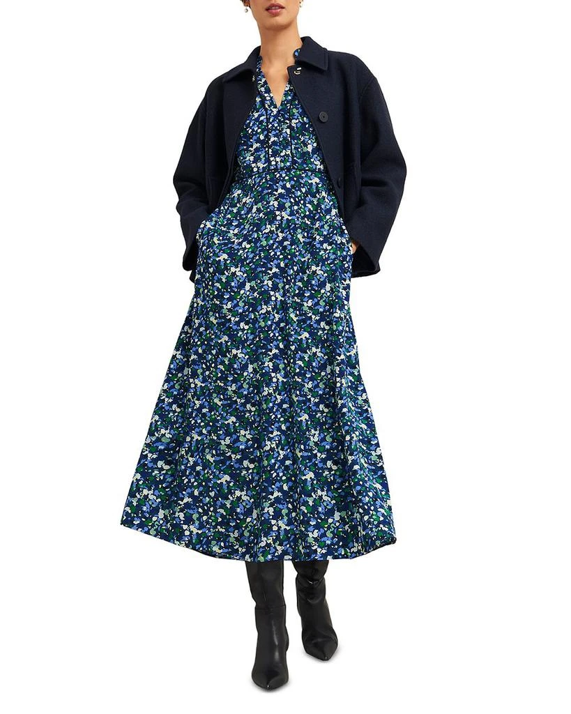 HOBBS LONDON Iris Printed Midi Dress 6