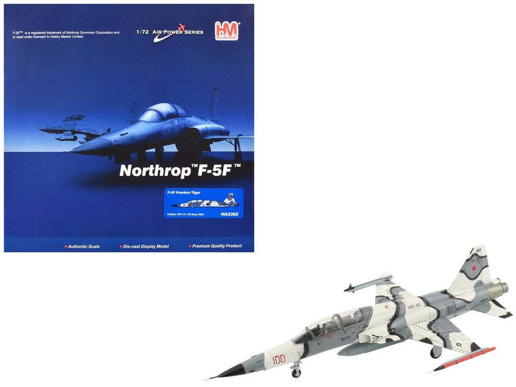 Hobby Master Northrop F-5F Tiger II "810834 Franken Tiger VFC-111 Sundowners" 2023 US Navy "Air Power Series" 1/72